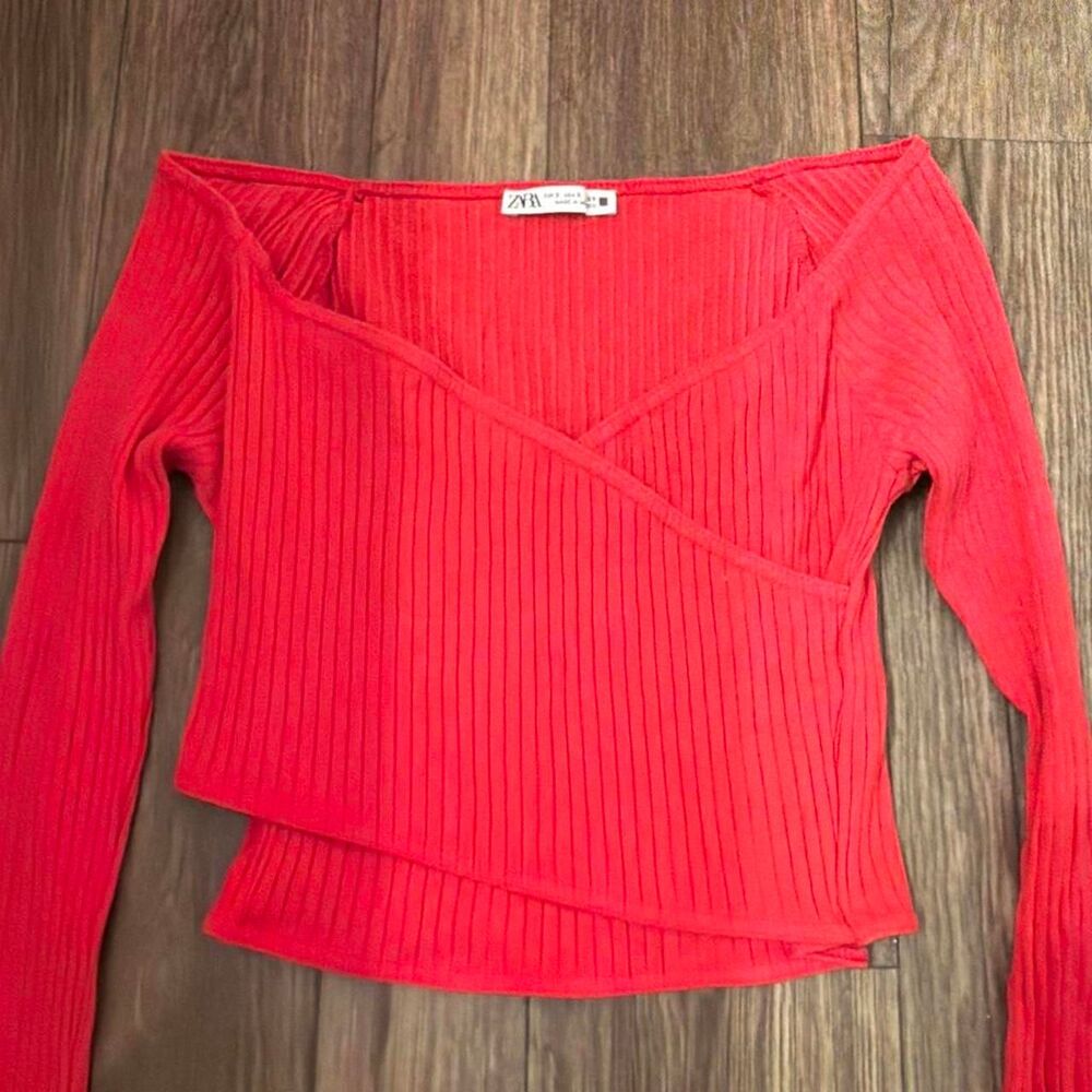 Zara Women's Pink Crop-top